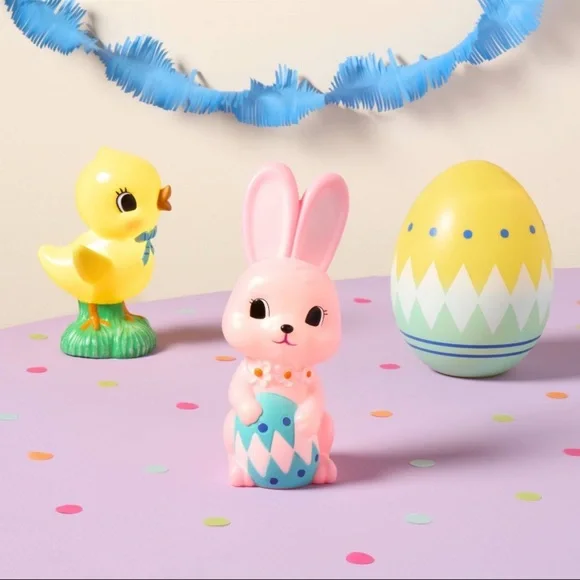 New! Target Spritz 11.8” Pink Bunny w/Egg Lit Decorative Easter Spring Blow Mold - Picture 2 of 6